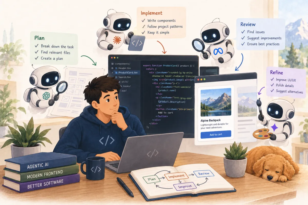 IA agentica e frontend: cosa è reale, cosa viene dopo, e cosa proverei