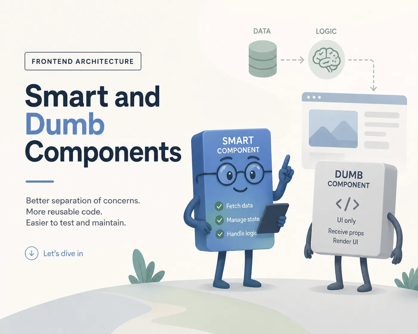 Smart vs. Dumb Components: Die Trennung, die Code wartbar macht